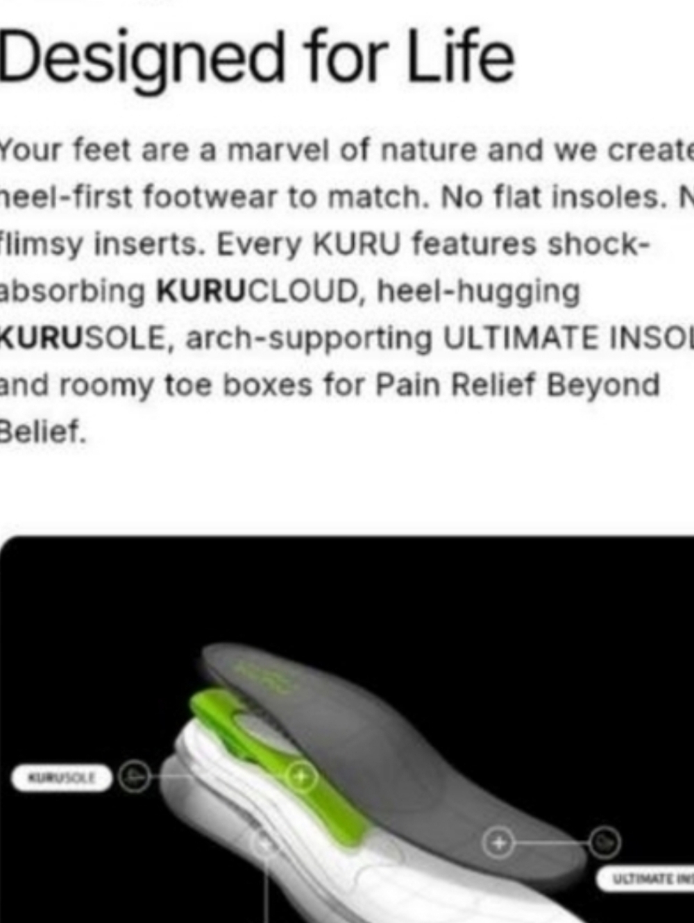 KURU Atom Gray Athletic Running Tennis Shoe Walk Jog Footwear Sneaker Women 6.5 - Picture 8 of 12